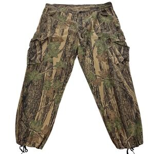 Key Cargo Pants Mens 2XL 46x32 Brown Camo Canvas Hunting Workwear WL-18